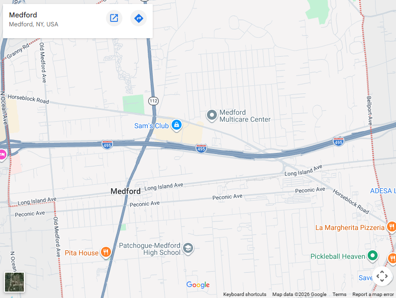 Medford-NY-map