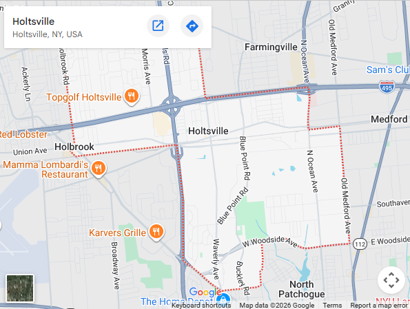 Medford-NY-map